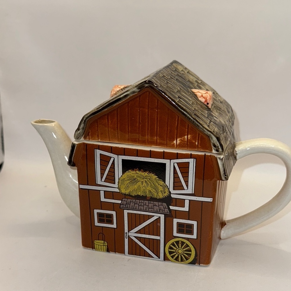 Gentleman Farmer vintage Charming Farmhouse Teapot Set - Picture 5 of 15